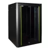 Voľne stojaca rack skriňa LOGON RDL22U88BL 22U čierna 600 kg kapacita