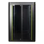 Voľne stojaca rack skriňa LOGON RDL22U88BL 22U čierna 600 kg kapacita