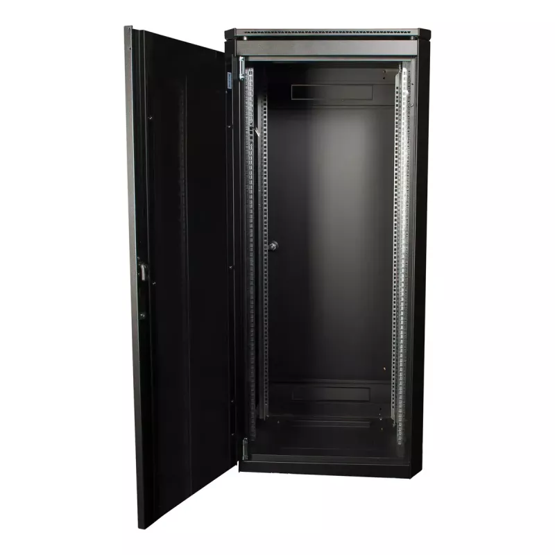 Voľne stojaci rack LOGON RDL26U66BL 26U kapacita 600 kg čierna