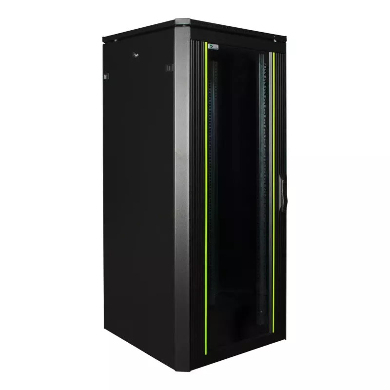 Voľne stojaci rack LOGON RDL26U66BL 26U kapacita 600 kg čierna