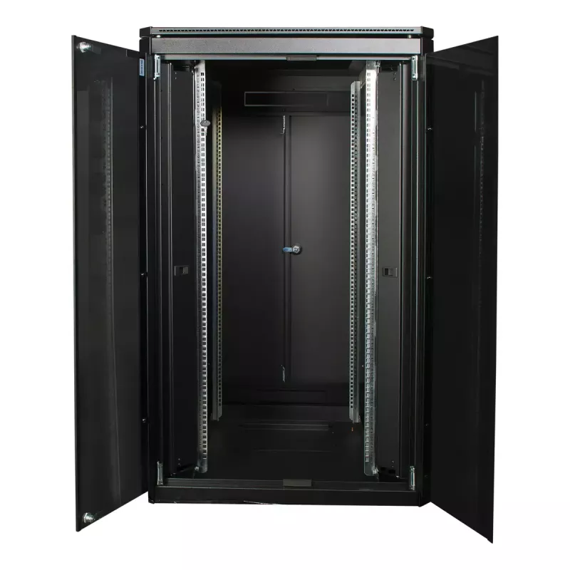 Voľne stojaca rack skriňa LOGON RDL26U88BL 26U čierna 600 kg kapacita