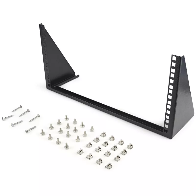 StarTech.com 5U vertikálny nástenný držiak - 19-palcový low-profile otvorený nástenný montážny držiak - sieťové/serverové/dátové/AV/IT/patch panel/komunikačné/počítačové zariadenia - s klietkovými maticami/skrutkami
