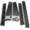 StarTech.com 2-post 8U stolný serverový rack, malý open-frame 19-palcový počítačový rack, kompaktný sieťový rack pre AV/štúdiové/dátové/IT zariadenia – samostatný dvojstĺpikový rack pre domácnosť/kanceláriu