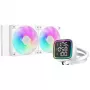 Kvapalinový chladič DeepCool LD240 biely 240-mm radiátor s RGB ventilátormi