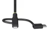 StarTech.com 1m odolný USB multi nabíjací kábel, USB na Lightning/Micro-USB/Type-C, Apple MFi certifikovaný, aramidový plášť, univerzálny 3-in-1 USB nabíjací kábel pre iPhone/iPad/Android
