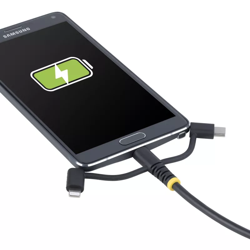 StarTech.com 1m odolný USB multi nabíjací kábel, USB na Lightning/Micro-USB/Type-C, Apple MFi certifikovaný, aramidový plášť, univerzálny 3-in-1 USB nabíjací kábel pre iPhone/iPad/Android