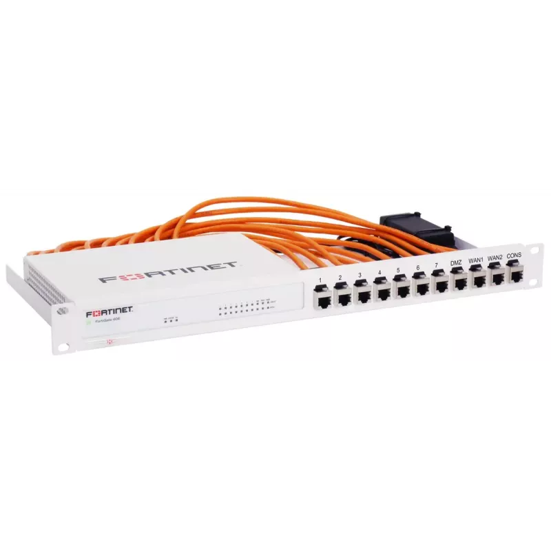 Rackmount.IT sada na montáž do racku pre FortiGate 60E / 61E tienená / priemyselná