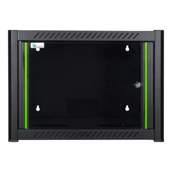 Nástenný rack LOGON RWM07U45BL 7U čierny kľúčový zámok manažment káblov