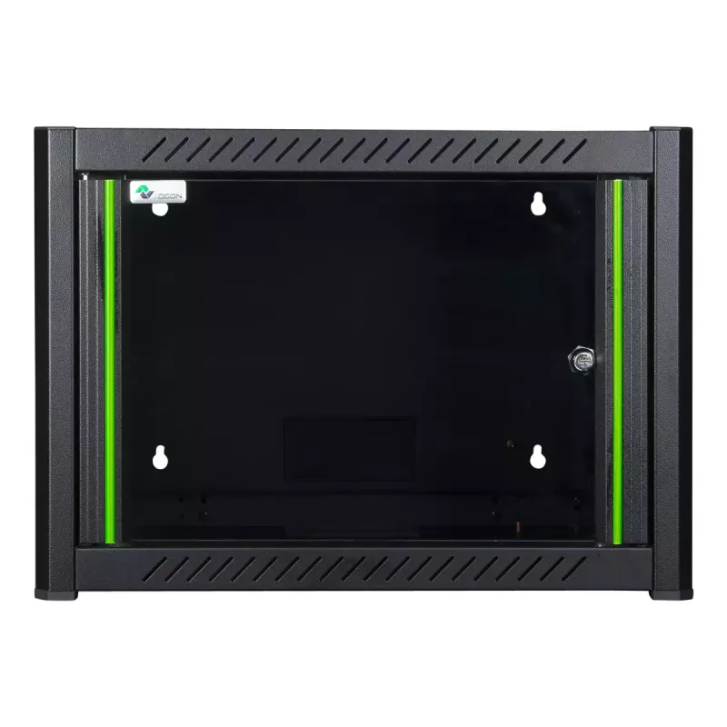 Nástenný rack LOGON RWM07U45BL 7U čierny kľúčový zámok manažment káblov