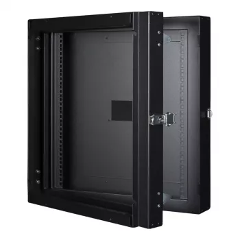 Nástenný rack LOGON RWMD12UBL 12U čierny nosnosť 80 kg