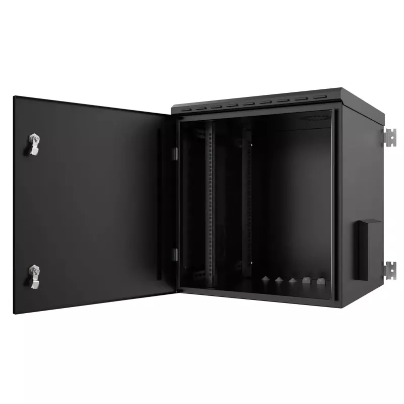 Racková skriňa Lanview RWMIP55W12U60B 12U čierna IP55