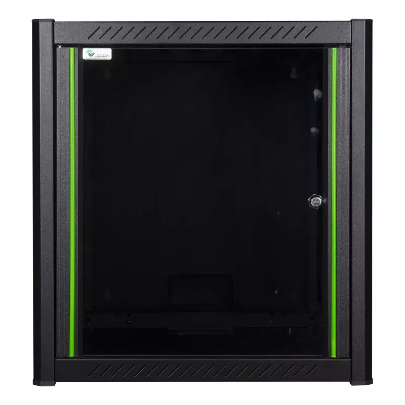 Nástenný rack LOGON RWP12U56BL 12U čierny zámok na kľúč