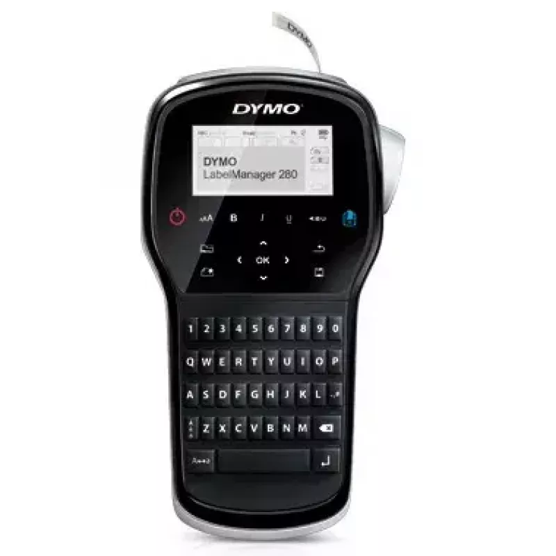 Tlačiareň etikiet Dymo LabelManager 280 — termotransfer, páska D1 6/9/12 mm, nabíjateľná, LCD, QWERTY