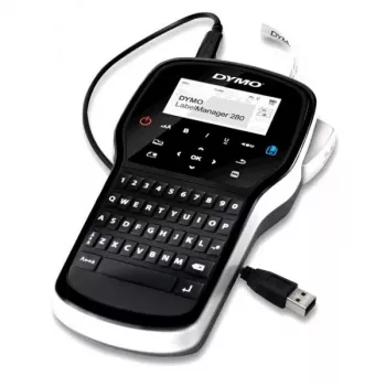 Tlačiareň etikiet Dymo LabelManager 280 — termotransfer, páska D1 6/9/12 mm, nabíjateľná, LCD, QWERTY