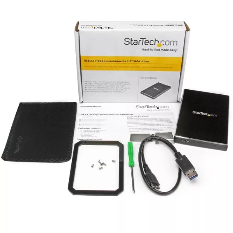 StarTech.com USB 3.1 (10 Gbps) puzdro pre 2,5-palcové SATA disky