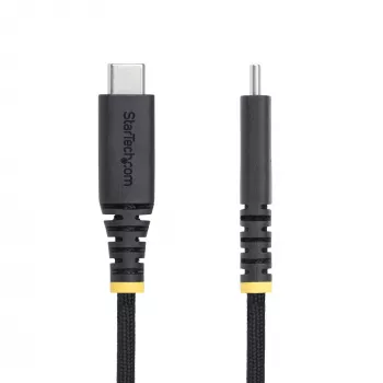 StarTech.com 1 m USB-C nabíjací kábel, robustný a ultra-flexibilný, 240 W (5 A) PD EPR, USB 2.0 kábel na nabíjanie notebooku, USB-IF certifikovaný, odolný USB-C nabíjací kábel