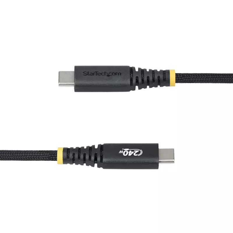 StarTech.com 1,8 m (2 m) USB-C nabíjací kábel, robustný a ultra-flexibilný, 240 W (5 A) PD EPR, USB 2.0 kábel na nabíjanie notebooku, USB-IF certifikovaný, odolný USB-C nabíjací kábel
