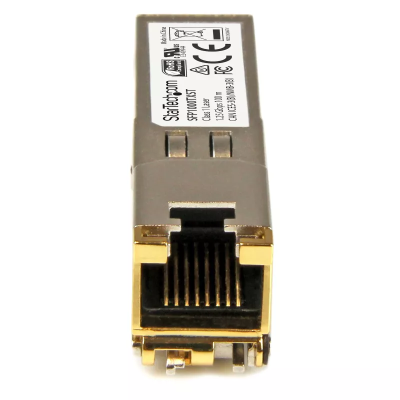StarTech.com MSA-kompatibilný SFP transceiver modul - 1000BASE-TX~MSA nekódovaný SFP modul - 1000BASE-TX - SFP na RJ45 Cat6/Cat5e - 1GE Gigabit Ethernet SFP - RJ-45 100 m