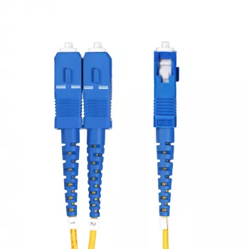 StarTech.com 5m (16,4ft) LC na SC (UPC) OS2 jednovidové duplexné optické vlákno, 9/125µm, 100G, odolné voči ohybu, nízky útlm vloženia – LSZH optický patch kábel