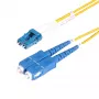 StarTech.com SMLCSC-OS2-7M 7 m (23 ft) LC–SC (UPC) OS2 jednovidový duplexný optický prepojovací kábel, 9/125 µm, optimalizovaný pre laser, 10G/100G, odolný voči ohybu, nízke vložné straty, LSZH, žltý