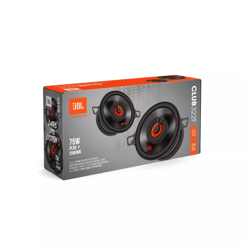 JBL Club 322F auto reproduktor obdĺžnikový 2-pásmový 75 W 2 kusy