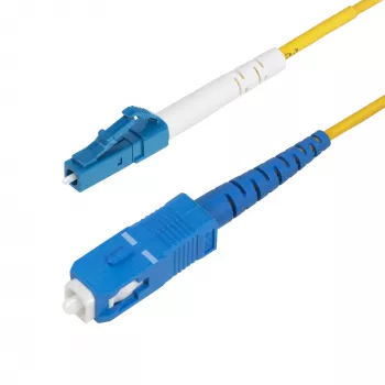 StarTech.com 2 m (6,6 ft) LC na SC (UPC) OS2 jednovidové simplexné optické vlákno, 9/125 µm, 40G/100G, odolné proti ohybu, nízky útlm – LSZH optický patch kábel