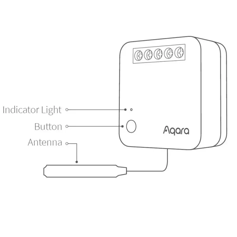 AQARA Smart Home samostatný modul spínača T1, s neutrálnym vodičom (SSM-U01)