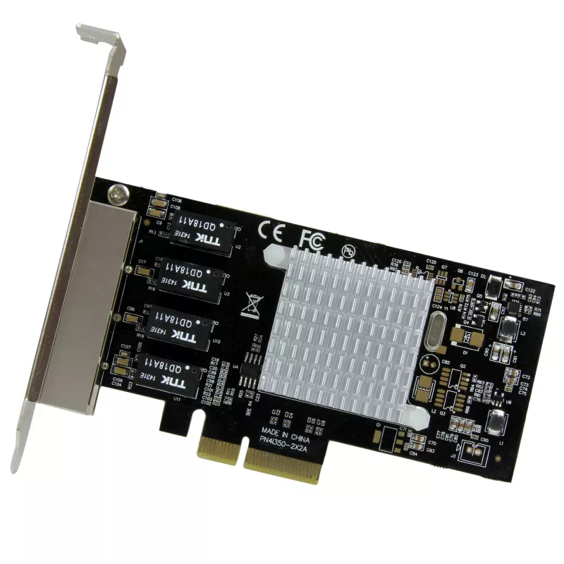 StarTech.com 4-portová Gigabit Ethernet sieťová karta – PCI Express, Intel I350 NIC