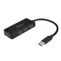 StarTech.com 4-portový USB 3.0 hub (SuperSpeed 5 Gbit/s) s rýchlym nabíjaním – prenosný USB 3.1 Gen 1 Type-A hub pre laptop/desktop – USB bus-power alebo samostatne napájaný pre vysoký výkon – mini/kompaktný