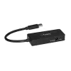 StarTech.com 4-portový USB 3.0 hub (SuperSpeed 5 Gbit/s) s rýchlym nabíjaním – prenosný USB 3.1 Gen 1 Type-A hub pre laptop/desktop – USB bus-power alebo samostatne napájaný pre vysoký výkon – mini/kompaktný