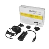 StarTech.com 4-portový USB 3.0 hub (SuperSpeed 5 Gbit/s) s rýchlym nabíjaním – prenosný USB 3.1 Gen 1 Type-A hub pre laptop/desktop – USB bus-power alebo samostatne napájaný pre vysoký výkon – mini/kompaktný
