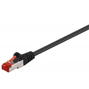 Microconnect STP625S sieťový kábel čierny 25 m Cat6 F/UTP (FTP)