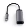 Satechi ST-TCENM adaptér USB-C na Gigabit Ethernet, hliník, vesmírne sivý