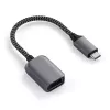 USB kábel Satechi ST-UCATCM USB-C na USB-A, USB 3.2 Gen 1 (5 Gbit/s), sivý