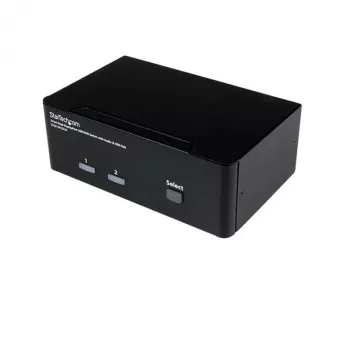 StarTech.com 2-portový Dual DisplayPort USB KVM prepínač s audio a USB 2.0 hubom