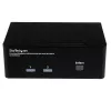 StarTech.com 2-portový Dual DisplayPort USB KVM prepínač s audio a USB 2.0 hubom