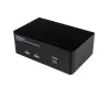 StarTech.com 2-portový Dual DisplayPort USB KVM prepínač s audio a USB 2.0 hubom