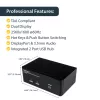 StarTech.com 2-portový Dual DisplayPort USB KVM prepínač s audio a USB 2.0 hubom