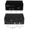 StarTech.com 2-portový DisplayPort Dual-Monitor KVM prepínač – 4K 60Hz