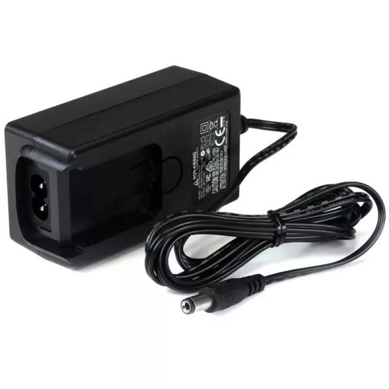 StarTech.com SVA9M2NEUA univerzálny náhradný jednosmerný napájací adaptér, 9 V 2 A, 100 – 240 V AC, valcový konektor typu M, zástrčky NA/EU/UK/AU