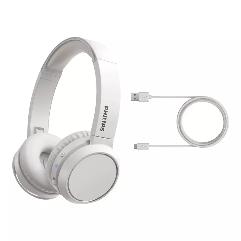 Philips 4000 series TAH4205WT/00 slúchadlá/headset bezdrôtové cez hlavu hovory/hudba USB Type-C Bluetooth biele