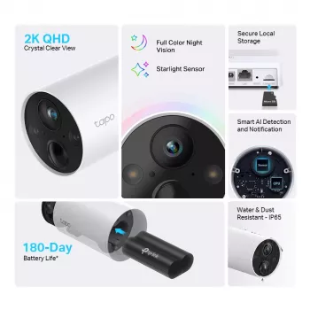 TP-Link Tapo inteligentný bezdrôtový kamerový systém, 1-kamerový systém