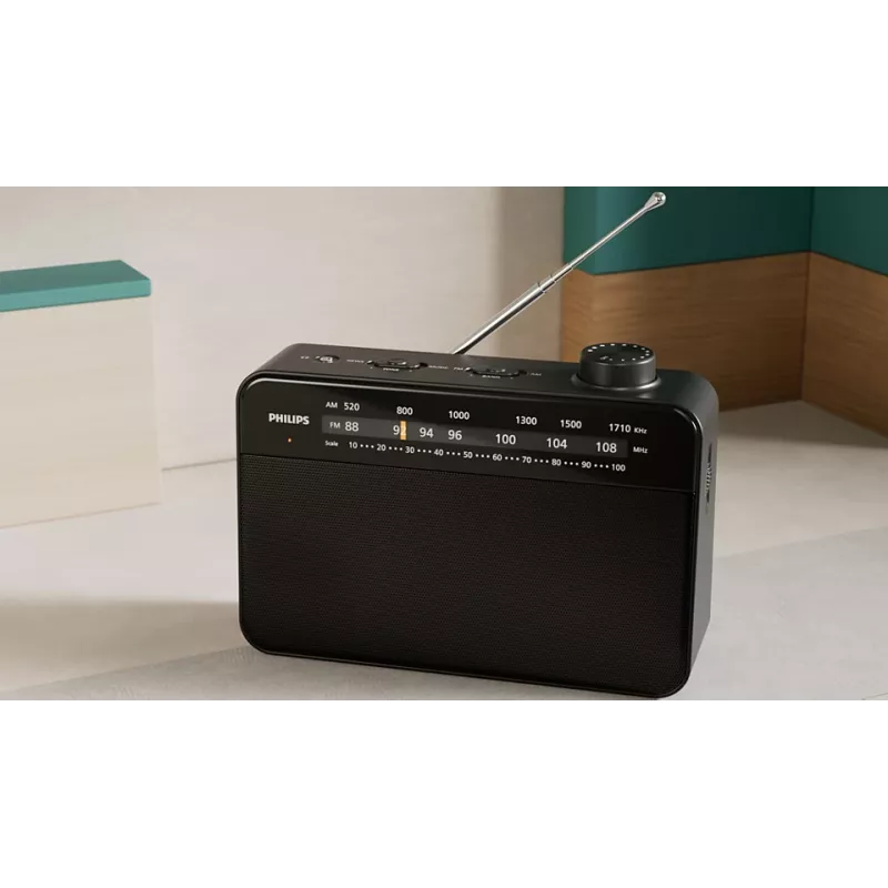 Prenosné rádio Philips TAR2509/10 analógové AM FM čierne