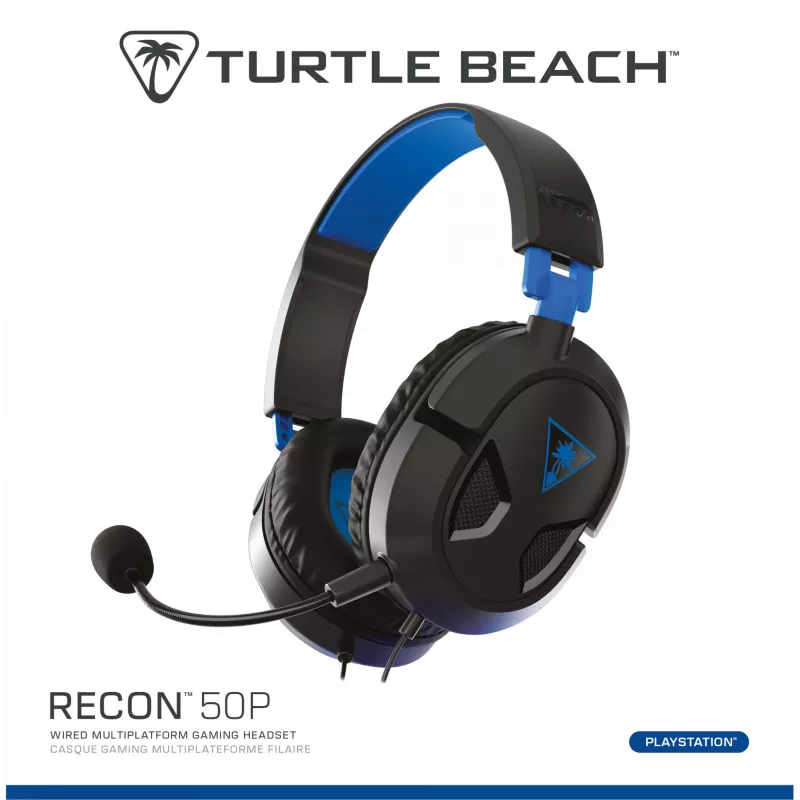 Turtle Beach Recon 50P headset káblový herný headset – PS5, PS4, Xbox Series X alebo S, Xbox One a PC