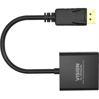 Video kábel adaptér DisplayPort VGA Vision TC-DPVGA/BL