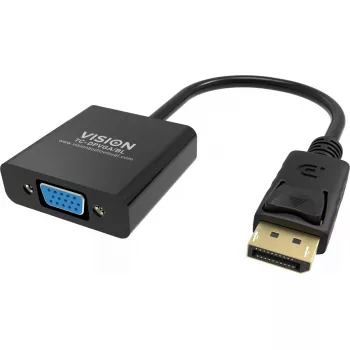 Video kábel adaptér DisplayPort VGA Vision TC-DPVGA/BL