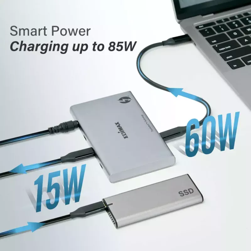 Edimax TD-405BP mini dokovacia stanica Thunderbolt 4 5v1, 85 W