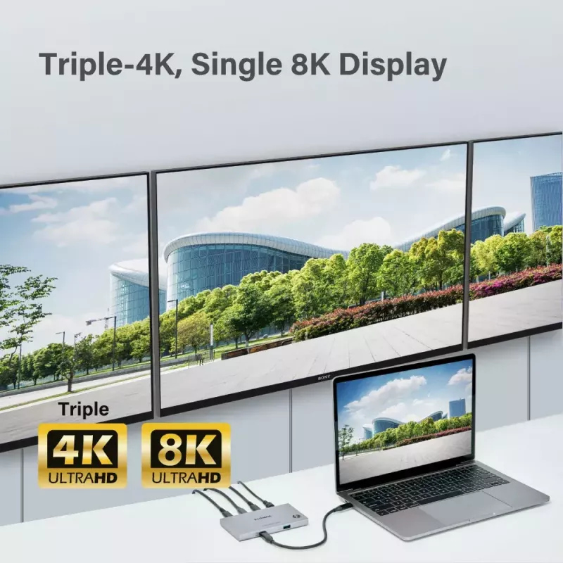 Edimax TD-405BP mini dokovacia stanica Thunderbolt 4 5v1, 85 W