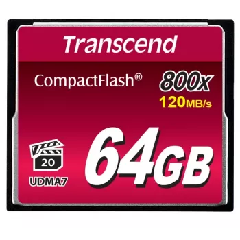 Flash pamäť Transcend 64 GB CompactFlash 800x TS64GCF800