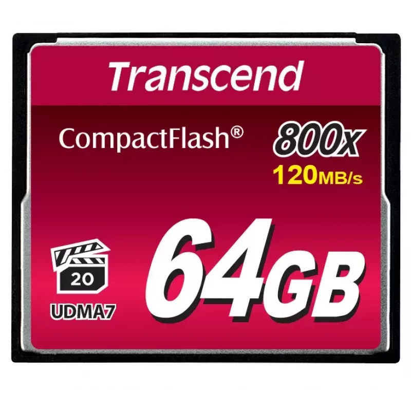 Flash pamäť Transcend 64 GB CompactFlash 800x TS64GCF800